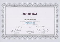 AestheticTeosyal Masterclass Urkunde